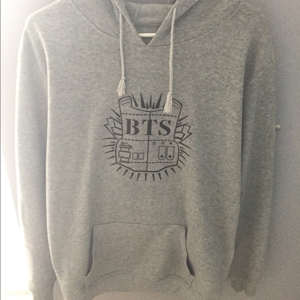 BTS Comfy Hoodie Grey